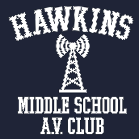 (image for) Hawkins Middle School AV Club T-Shirt - Click Image to Close